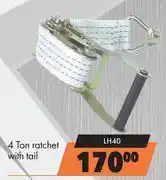 Midas Autogear Tie Downs, Straps & Holders 4 Ton Ratchet With Tail LH40 offer