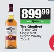 Spar Tops The Glenlivet 15 Year Old Single Malt Scotch Whisky-750ml offer