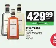 Spar Tops Inverroche Amber Gin-750ml offer