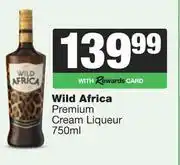 Spar Tops Wild Africa Premium Cream Liqueur-750ml offer