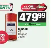 Spar Tops Martell VS Cognac-750ml offer