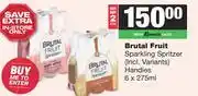 Spar Tops Brutal Fruit Sparkling Spritzer Handies-For 2 x 6 x 275ml offer