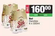 Spar Tops Sol Handies-For 2 x 6 x 330ml offer