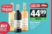 Spar Tops Shortwood White, Red Or Rose-750ml offer