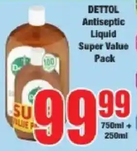 Boxer Dettol Antiseptic Liquid Super Value Pack offer