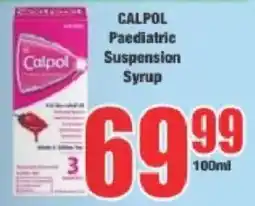 Boxer Calpol Paediatric Suspension Syrup offer