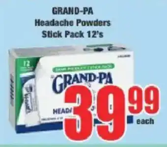 Boxer Grand-pa Headache Powders Stick Pack offer