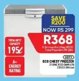 Furnmart Defy eco chest freezer offer