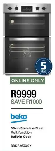 House & Home Beko Stainless Steel Multifunction Built-in Oven offer