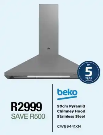 House & Home Beko Pyramid Chimney Hood Stainless Steel offer