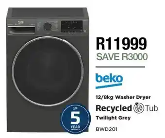 House & Home Beko Washer Dryer Twilight Grey offer