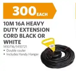 BUCO 16a heavy duty extension cord black or white offer