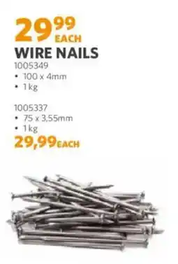 BUCO Wire nails offer