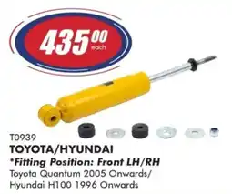 Goldwagen Monroe toyota/ hyundai shock absorber offer