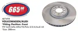Goldwagen Ferodo volkswagen/ audi brake disc offer