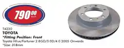 Goldwagen Ferodo toyota brake disc offer