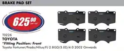 Goldwagen Ferodo toyota brake pad set offer