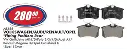 Goldwagen Ferodo volkswagen /audi/ renault/ opel brake pad set offer