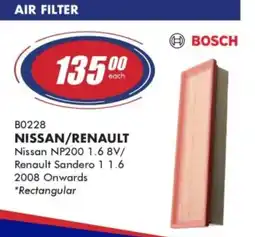 Goldwagen Bosch nissan/ renault air filter offer
