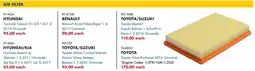Goldwagen Hella hyundai air filter offer