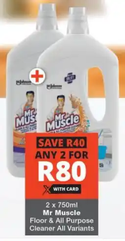 Checkers Mr Muscle Floor & All Purpose Cleaner All Variants offer