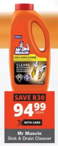 Checkers Mr Muscle Sink & Drain Cleaner offer