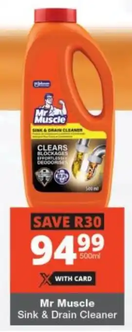 Checkers Mr Muscle Sink & Drain Cleaner offer