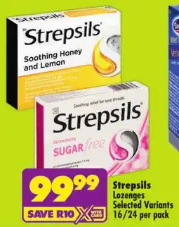 Shoprite Strepsils Lozenges offer