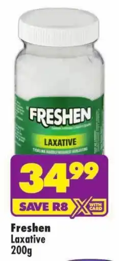 Shoprite Freshen Laxative offer