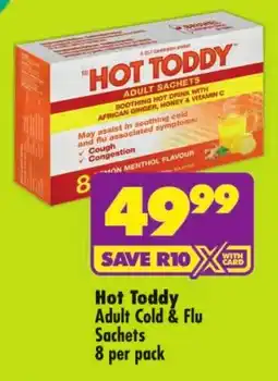 Shoprite Hot Toddy Adult Cold & Flu Sachets offer