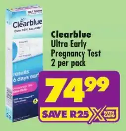 Shoprite Clearblue Ultra Early Pregnancy Test offer