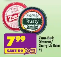 Shoprite Zam-Buk Ointment/ Cherry Lip Balm offer