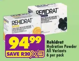 Shoprite Rehidrat Hydration Powder All Variants offer