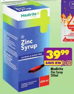Shoprite Medirite Zinc Syrup offer