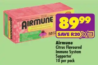 Shoprite Airmune Citrus Flavoured Immune System Supporter offer