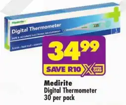 Shoprite Medirite Digital Thermometer offer