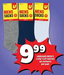 Usave Ubrand men's low-cut socks offer