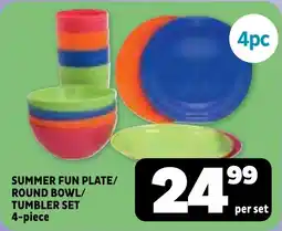 Usave Summer fun plate/ round bowl/ tumbler set offer