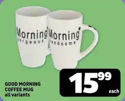 Usave Good morning coffee mug offer