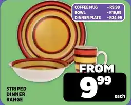 Usave Striped dinner range offer