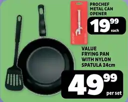 Usave Value frying pan with nylon spatula offer