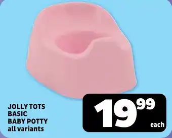 Usave Jolly tots basic baby potty offer