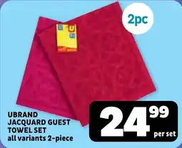 Usave Ubrand jacquard guest towel set offer