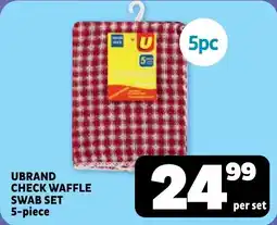 Usave Ubrand check waffle swab set offer