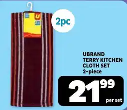 Usave Ubrand terry kitchen cloth set offer