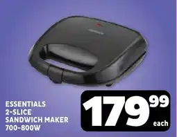 Usave Essentials 2-slice sandwich maker 700-800w offer