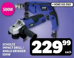 Usave Schultz impact drill/ angle grinder 500w offer