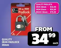 Usave Quality iron padlock offer