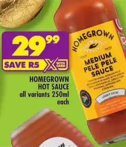 Shoprite Homegrown hot sauce offer