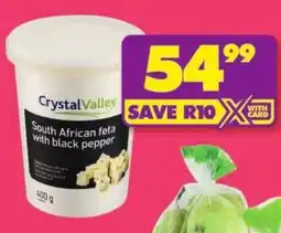 Shoprite Crystal valley south african feta cheese offer